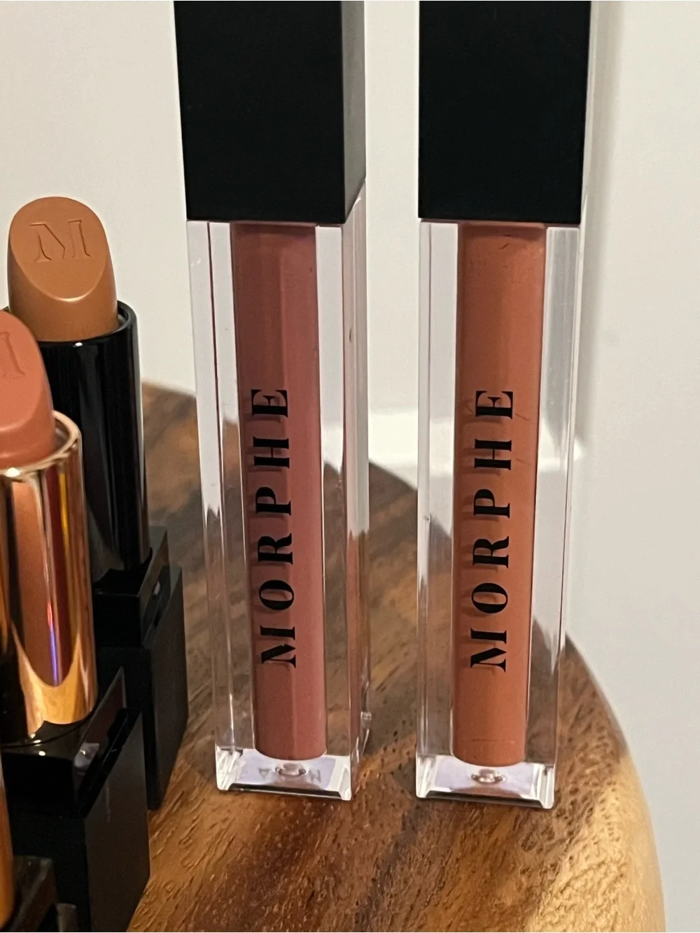 Morphe Nude Lipstick & Liquid Lipgloss Duo - Beige & Warm Brown Tones